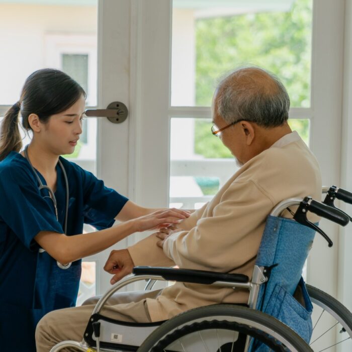 Nursing care for the elderly at home.